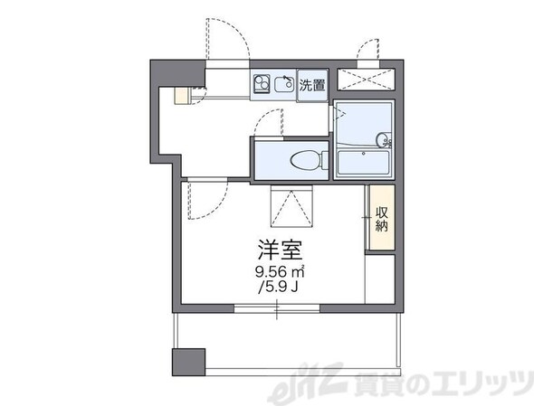 レオパレスアストラーレ茶屋町東の物件間取画像